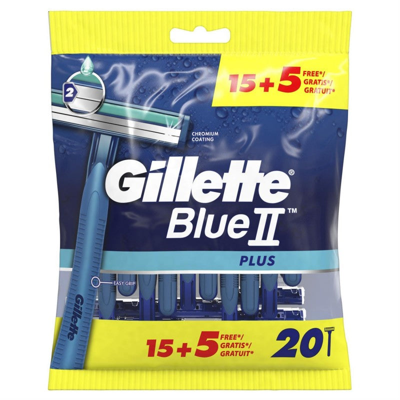 GILLETTE Rasoir Jetable Blue2 Plus 15 + 5 Offert - Marché Du Coin