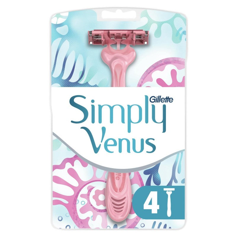 GILLETTE VENUS Rasoirs Jetables Simply Venus 3X4 - Marché Du Coin