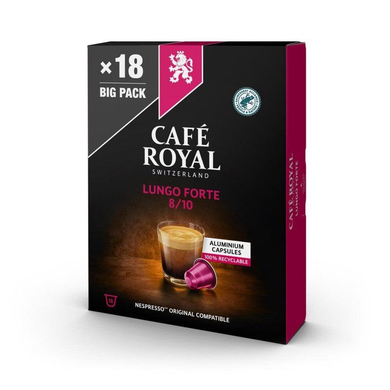 CAFE ROYAL Café Royal Capsules Aluminium Lungo Forte Type Nespresso X18 99G - Marché Du Coin