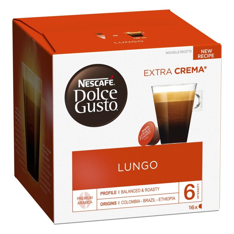 DOLCE GUSTO Nescafé Lungo, Capsule Café Intensité 6 - X16 Dosettes - Marché Du Coin