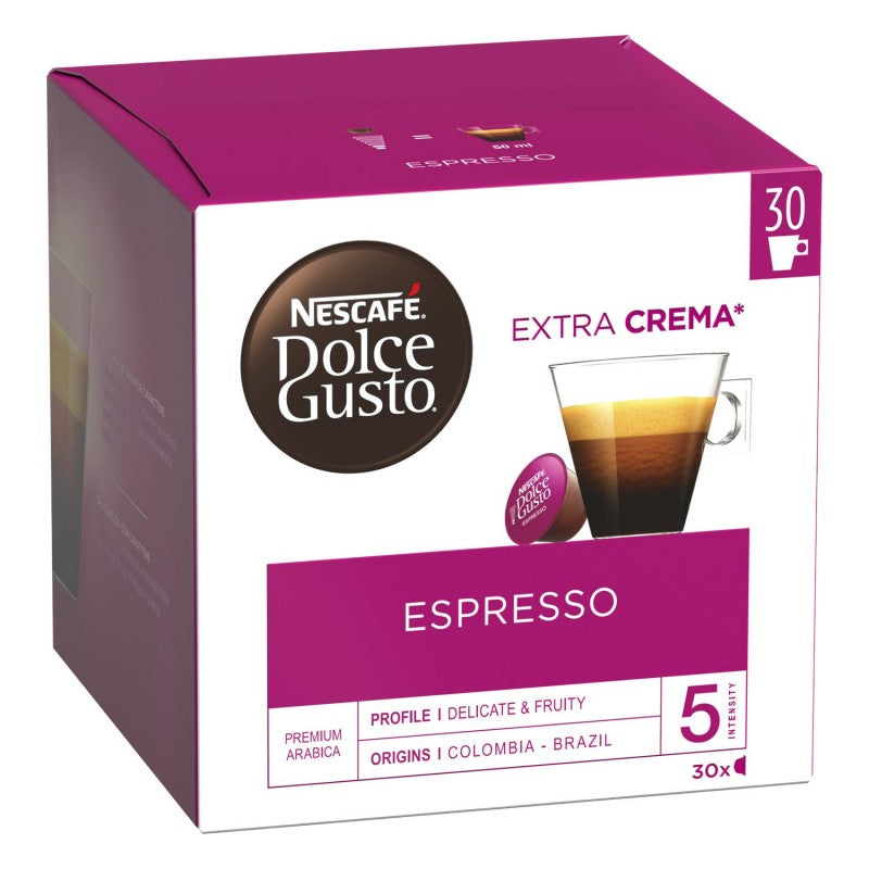 DOLCE GUSTO Nescafé Espresso, Capsule Café Intensité 5 - X30 Dosettes - Marché Du Coin