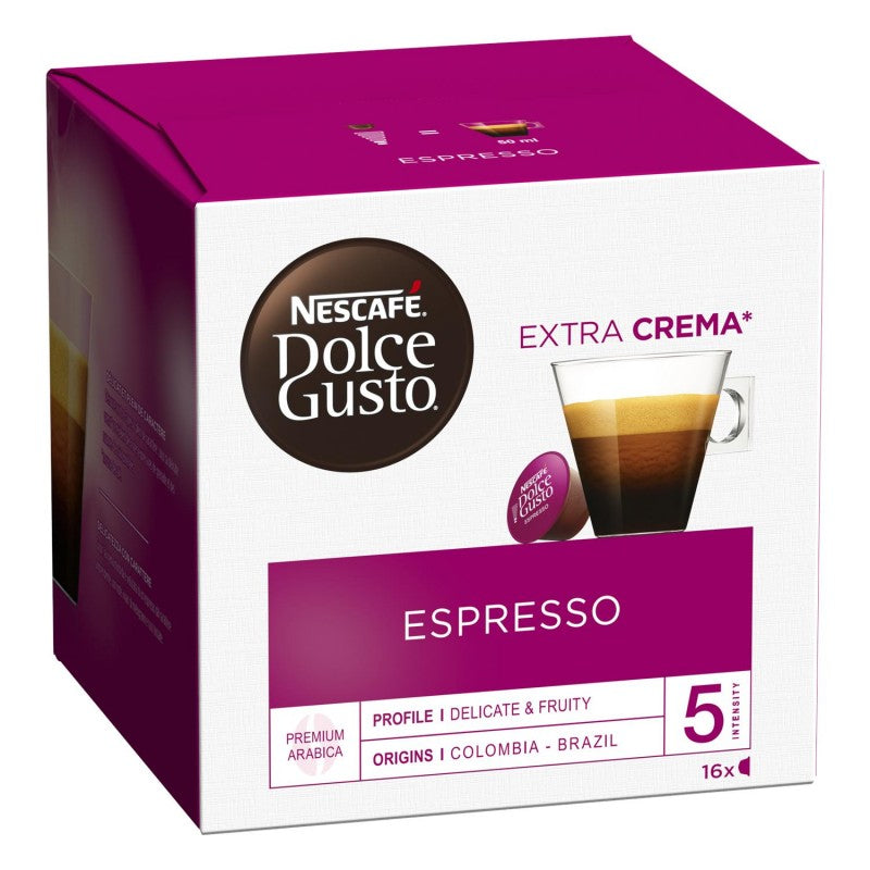 DOLCE GUSTO Nescafé Espresso, Capsule Café Intensité 5 - X16 Dosettes - Marché Du Coin