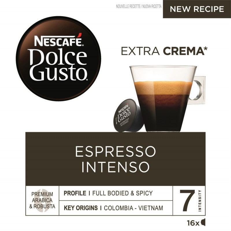 DOLCE GUSTO Nescafé Espresso Intenso 16 Capsules 112G - Marché Du Coin