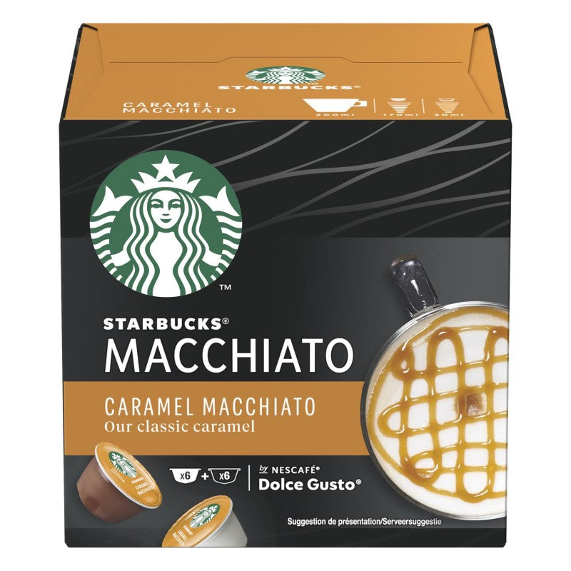STARBUCKS Starbucks Caramel Macchiatto 12 Dosettes - Marché Du Coin