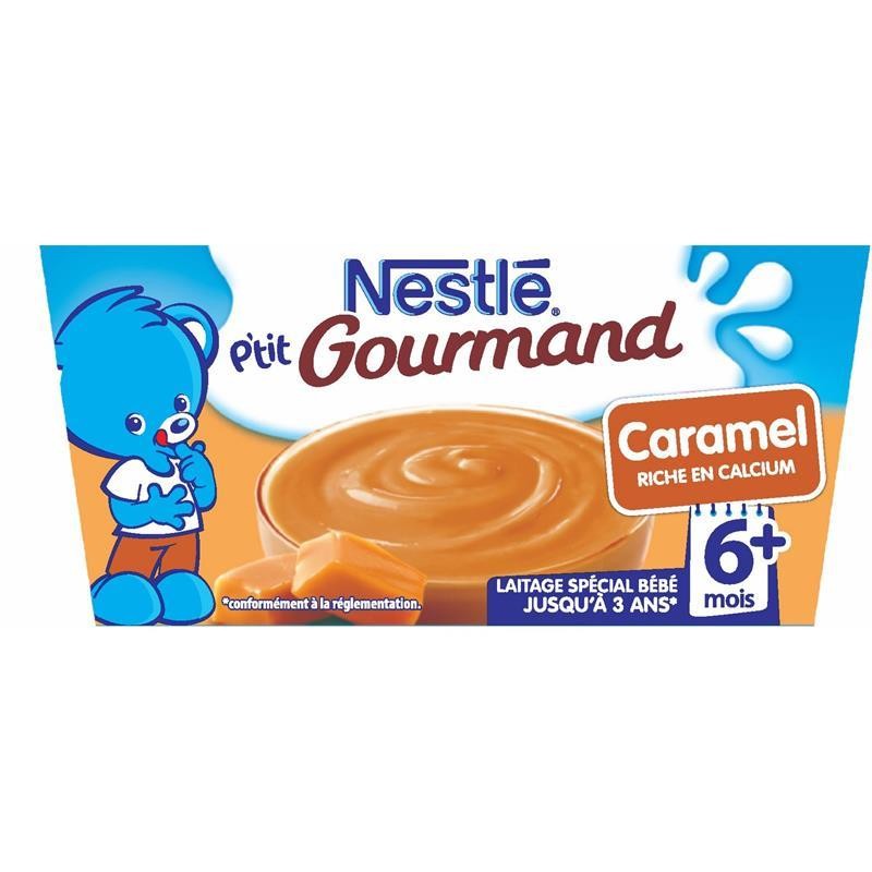 NESTLÉ P'Tit Gourmand Crème Dessert Caramel Dès 6 Mois 4X100G - Marché Du Coin