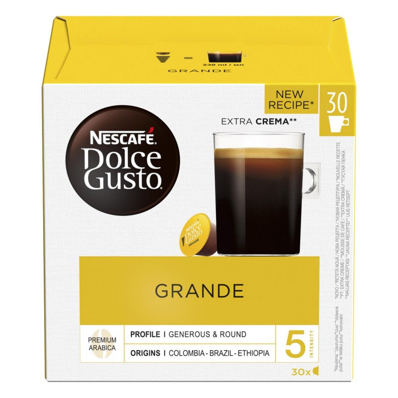 DOLCE GUSTO Nescafé Capsules  Grande X30 - Marché Du Coin