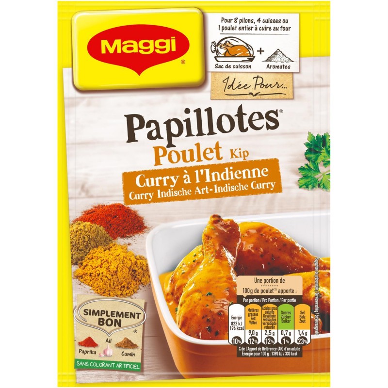 MAGGI Papillote Poulet Curry 30G - Marché Du Coin