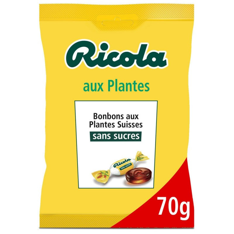 RICOLA Plantes Sans Sucres Avec Extrait De Stevia 70G - Marché Du Coin