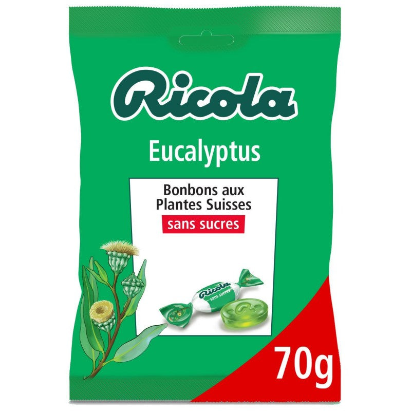 RICOLA Eucalyptus Sans Sucres 70G - Marché Du Coin