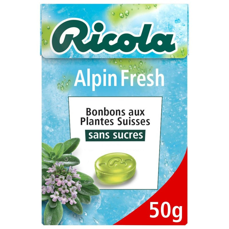 RICOLA Alpin Fresh Sans Sucres 50G - Marché Du Coin