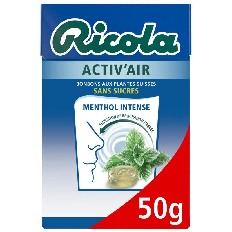 RICOLA Activ'Air Menthol Intense Boîte 50G - Marché Du Coin
