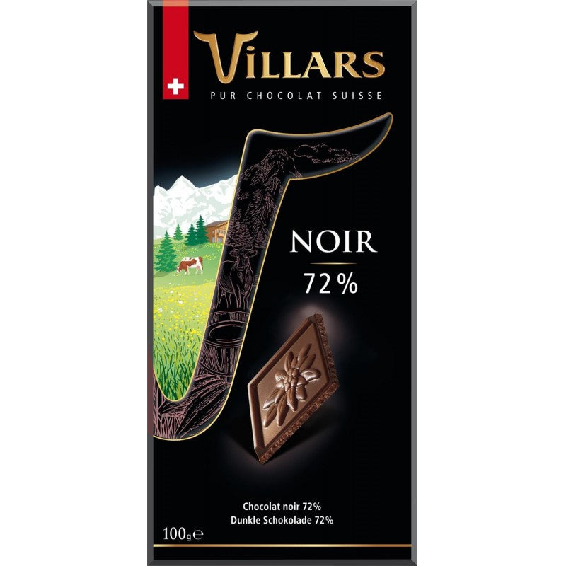 VILLARS Tablette Chocolat Noir Dégustation 100G - Marché Du Coin