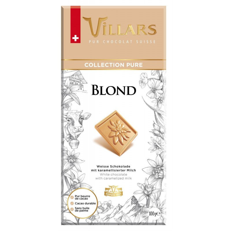 VILLARS Tablette Blond Pur 100G - Marché Du Coin