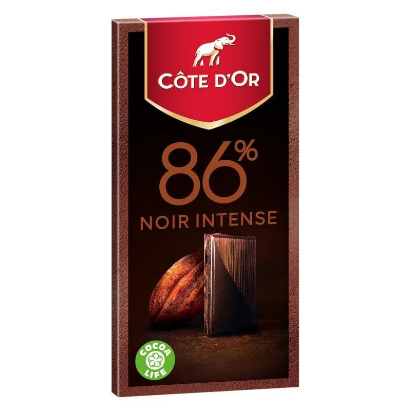 CÔTE D'OR Chocolat Dégustation 86% Noir Brut 100G - Marché Du Coin