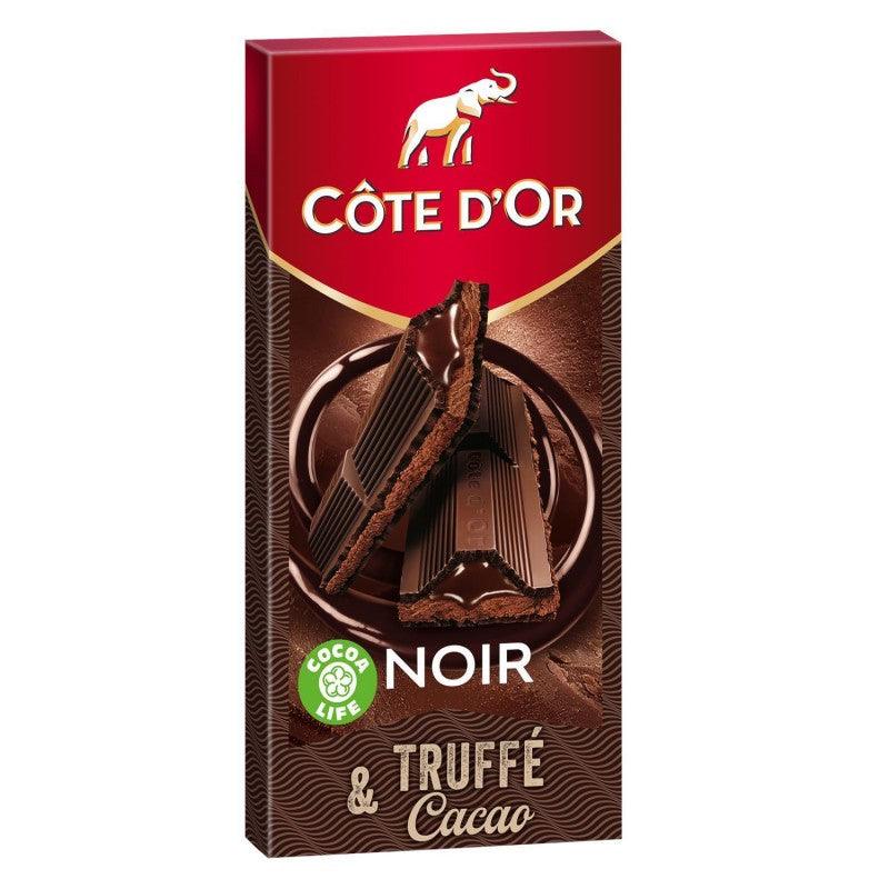 CÔTE D'OR Fourré Épais Noir Truffe Coeur Coulant Chocolat 190G - Marché Du Coin