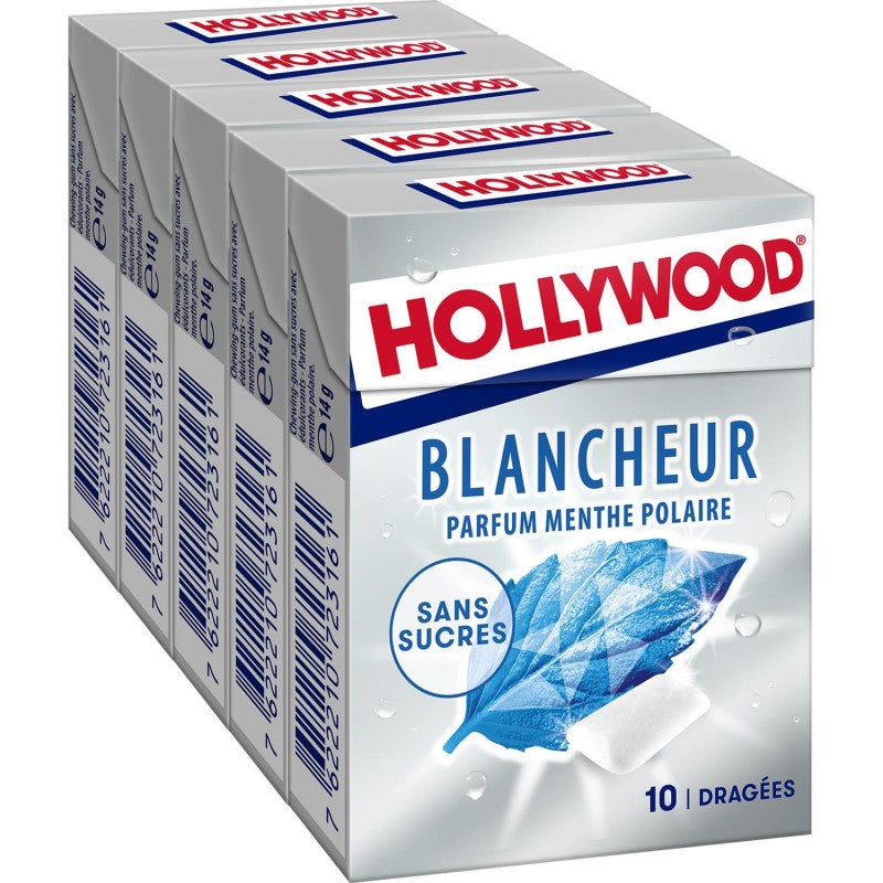 HOLLYWOOD Menthe Blanche Sans Sucre 70G - Marché Du Coin