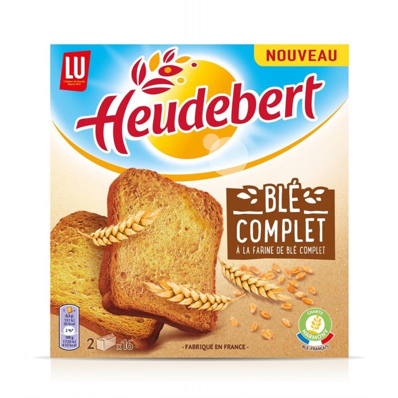 LU Heudeubert Biscotte De Blé Complet 280G - Marché Du Coin