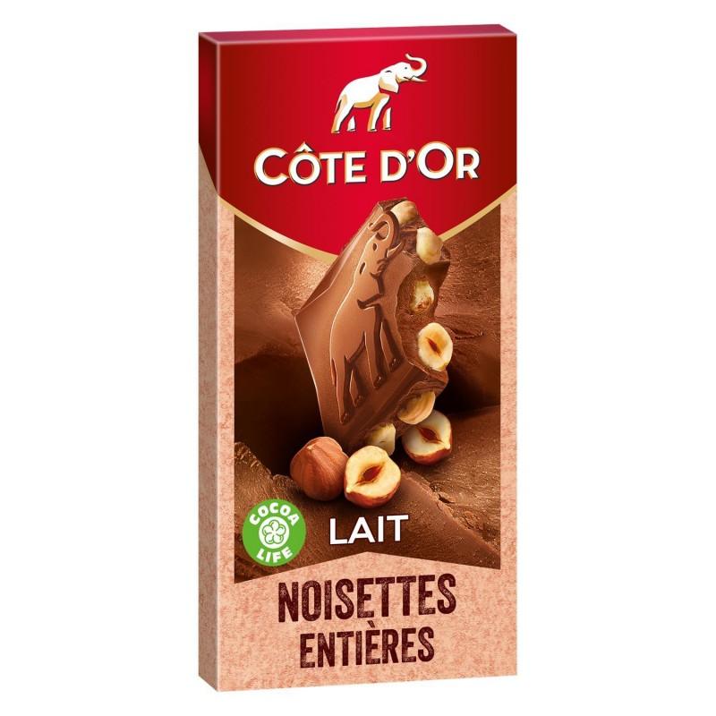 CÔTE D'OR Chocolat Au Lait Noisettes Entières 180G - Marché Du Coin