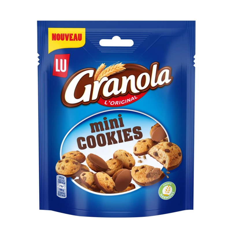 GRANOLA Mini Cookies Nappés 110G - Marché Du Coin