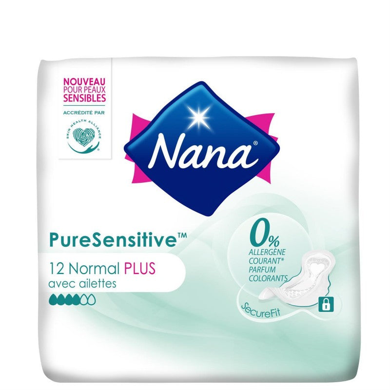 NANA Ultra P.Sens 12 Serviettes Normal - Marché Du Coin