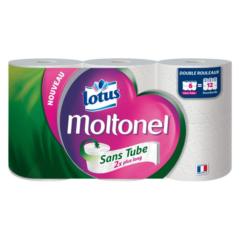 LOTUS Moltonel Papier Toilette Sans Tube X6 - Marché Du Coin