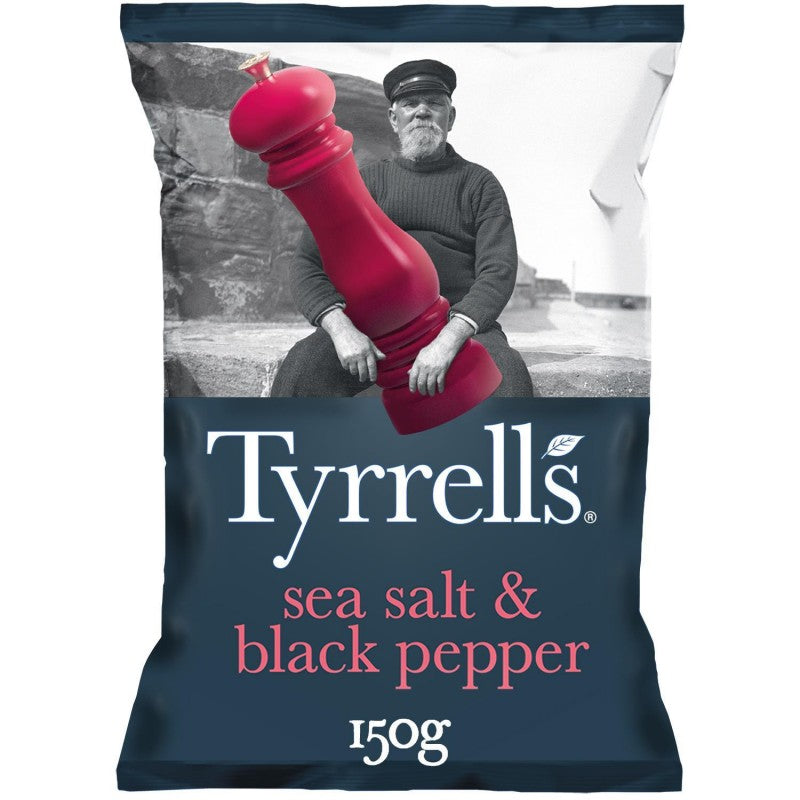 TYRRELL'S Chips Lisses Poivre Noir Et Sel 150G - Marché Du Coin