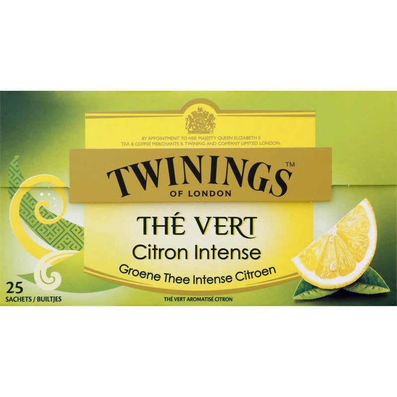 TWININGS Thé Vert Citron 50G - Marché Du Coin