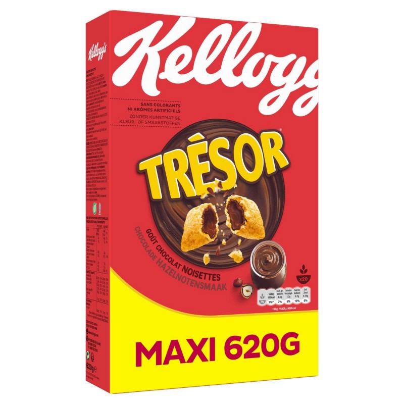 KELLOGG'S Trésor Chocolat Noisette 620G - Marché Du Coin