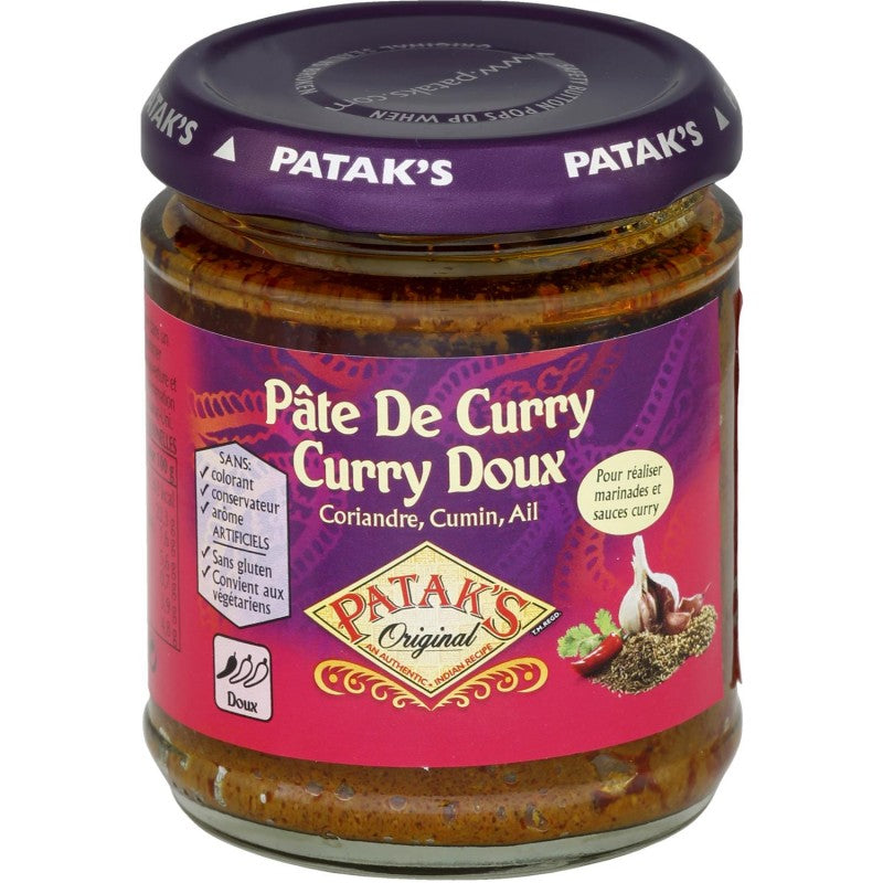 PATAK'S Pate Curry Doux 165G - Marché Du Coin