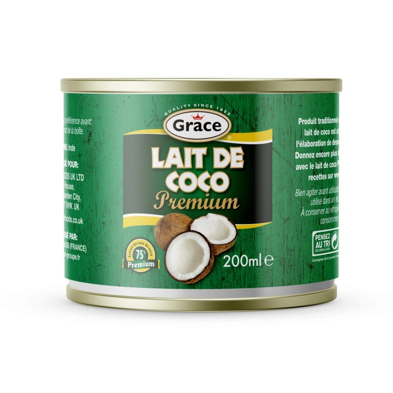GRACE Lait De Coco Premium 200Ml - Marché Du Coin