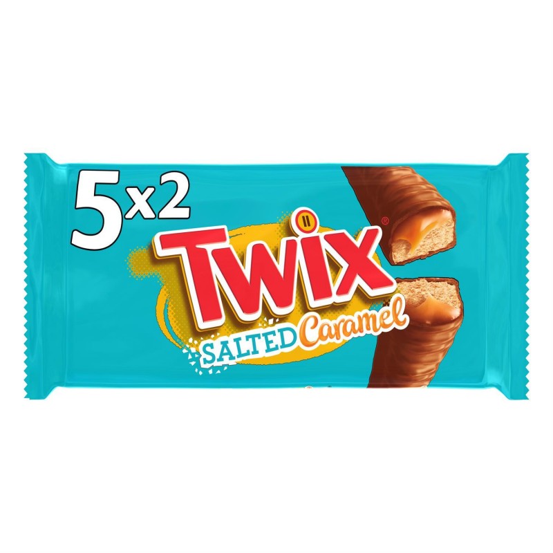 TWIX Salted Barre Chocolat Caramel Salé 5X2 460G - Marché Du Coin