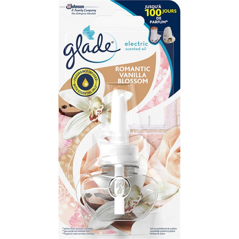 GLADE Electric Scented Oil Recharge Romantic Vanilla Blossom - Marché Du Coin