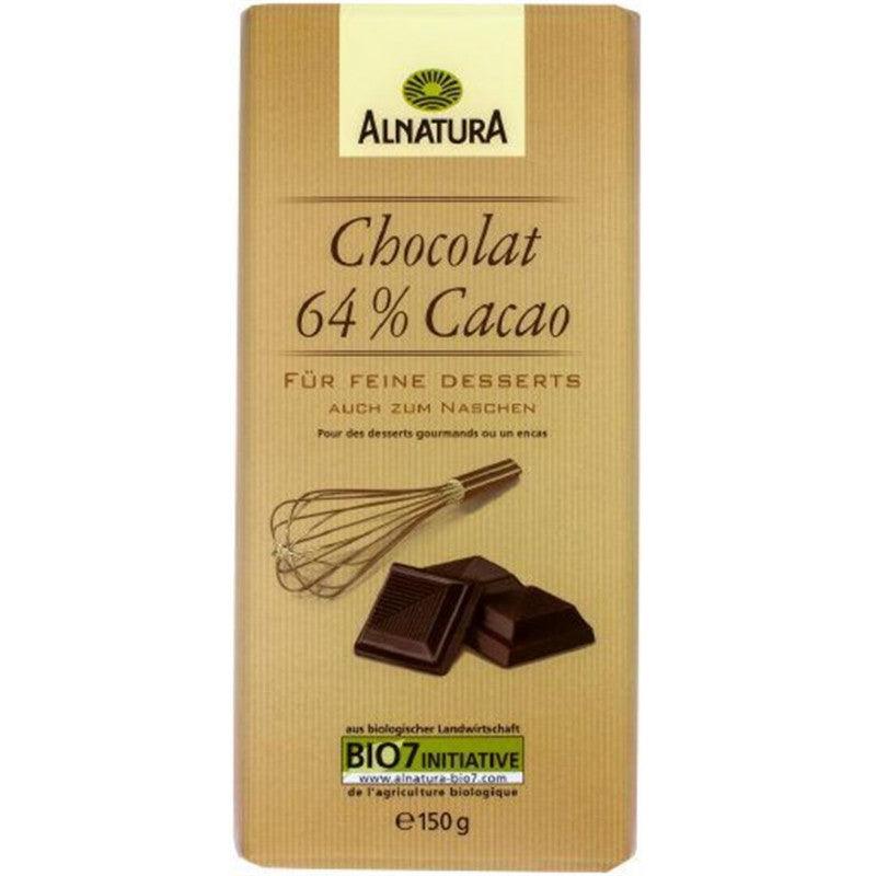 ALNATURA Chocolat Cacao 64% 150G - Marché Du Coin
