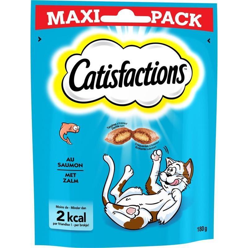 CATISFACTIONS Friandises Pour Chat Maxi Pack Au Saumon 180G - Marché Du Coin