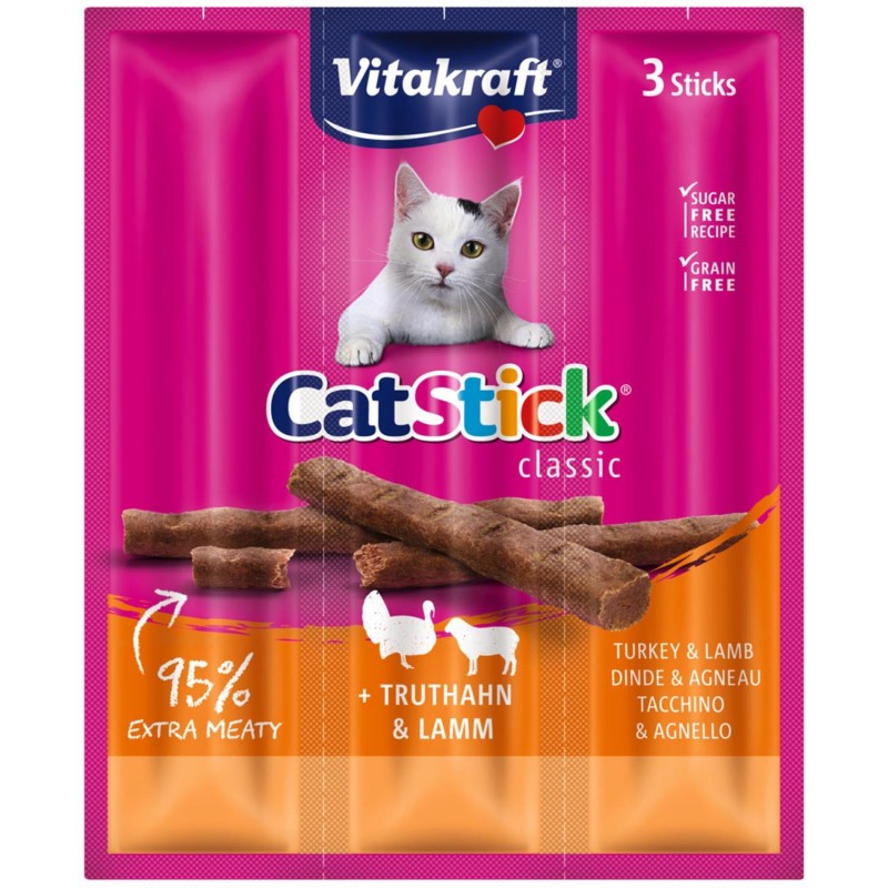 VITAKRAFT Cat Stick X3 Dinde/Agneau Pour Chat - Marché Du Coin