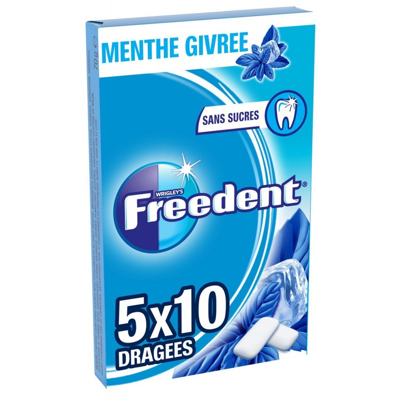 FREEDENT Menthe Givrée Dragées 70G - Marché Du Coin