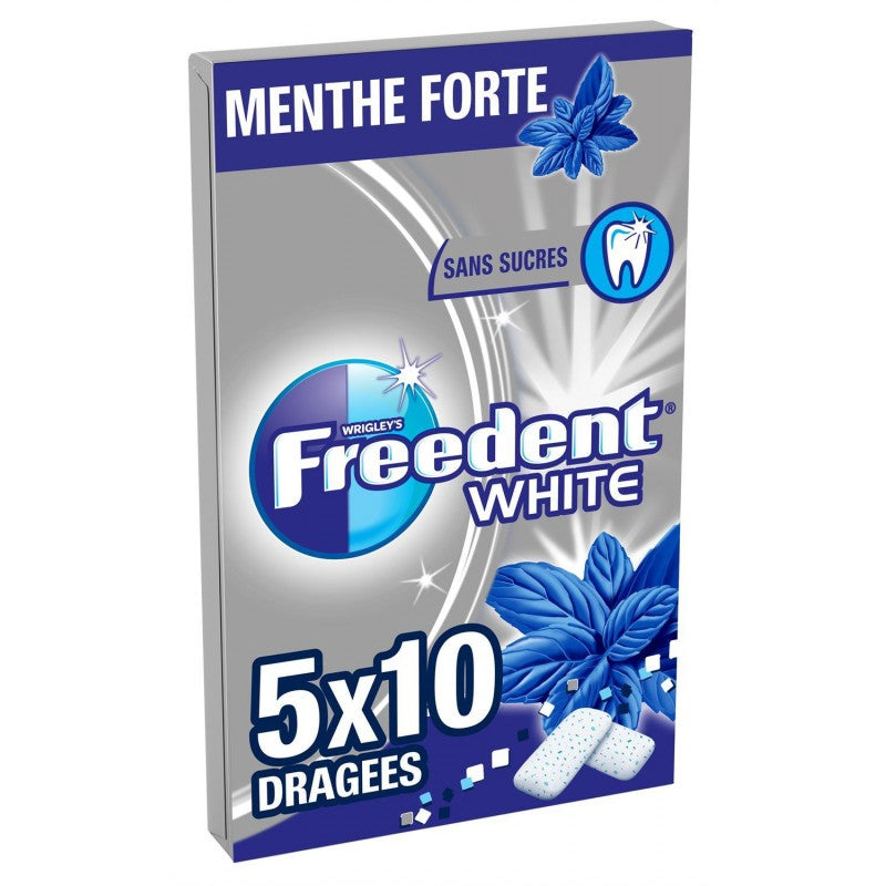 FREEDENT White Menthe Forte Dragées Sans Sucres 70G - Marché Du Coin