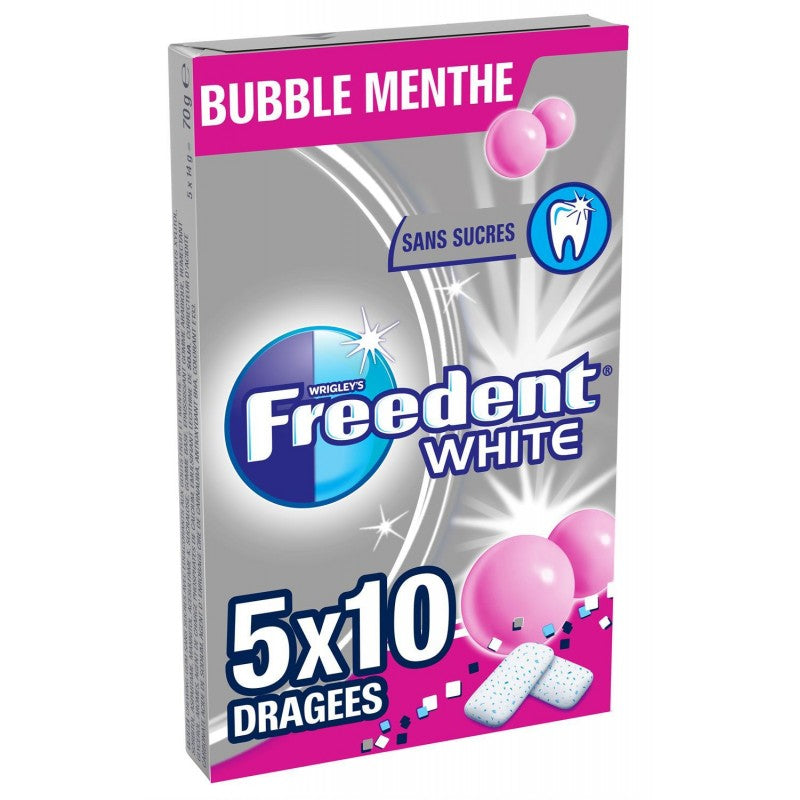 FREEDENT White Bubble Menthe Dragées 70G - Marché Du Coin