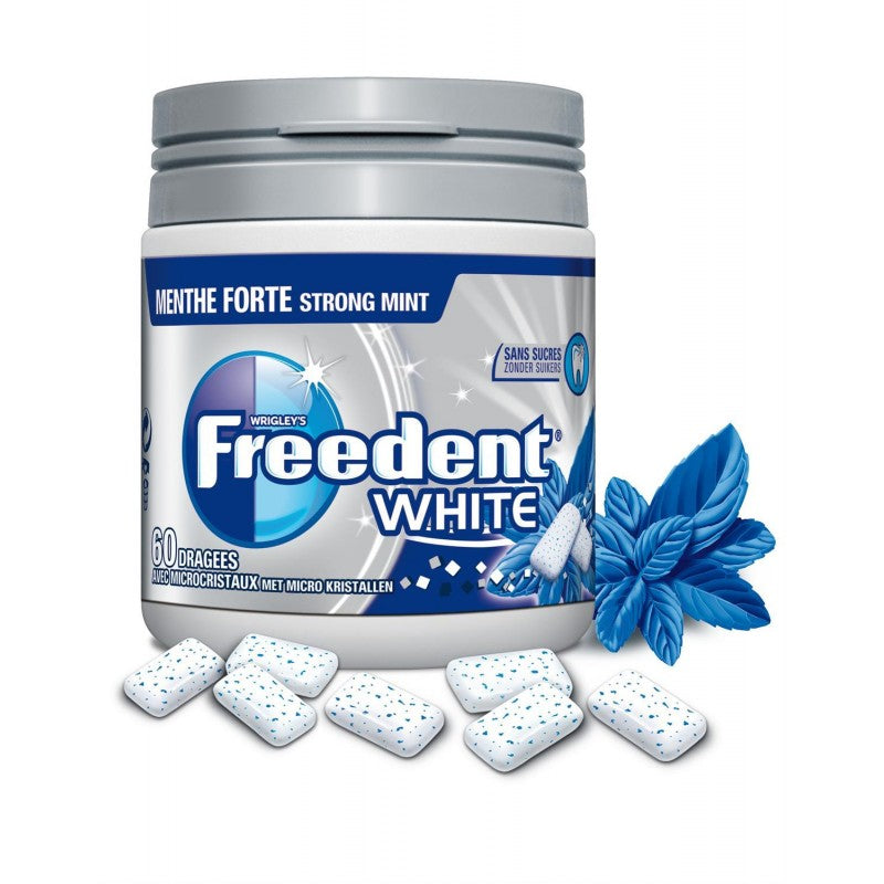 FREEDENT White Chewing-Gum Sans Sucres Menthe Forte X60 - 84G - Marché Du Coin