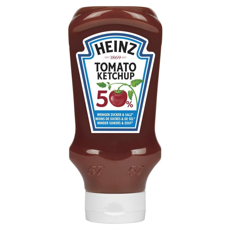 HEINZ Tomato Ketchup 50% Sucres Et Sel En Moins 625G - Marché Du Coin