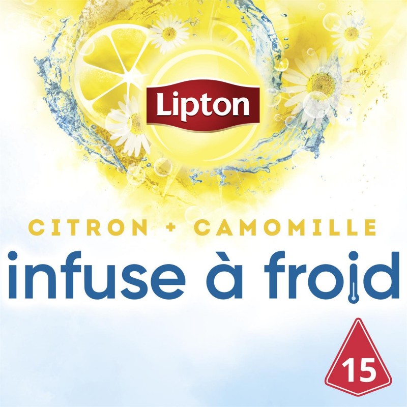 LIPTON Infusion À Froid Camomille Citron X15 35G - Marché Du Coin