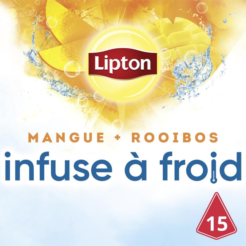 LIPTON Infusion À Froid Mangue Rooibos X15 33G - Marché Du Coin