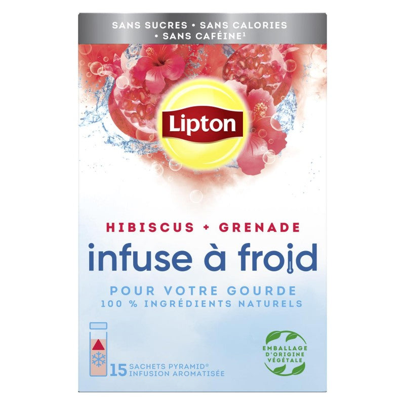 LIPTON Infusion À Froid Hibiscus Grenade X15 38G - Marché Du Coin