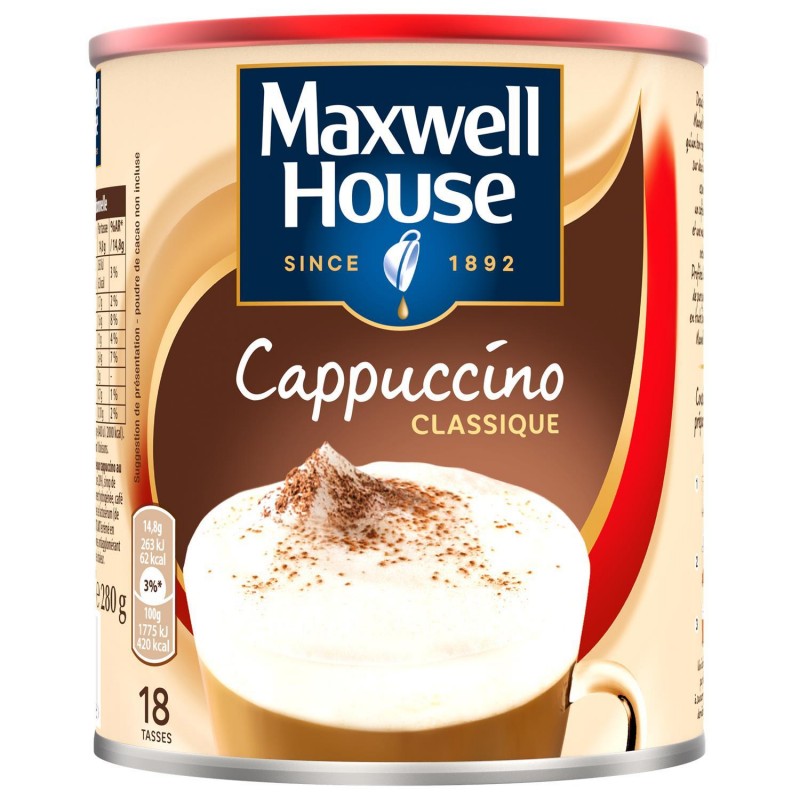 MAXWELL HOUSE Cappuccino 280G - Marché Du Coin