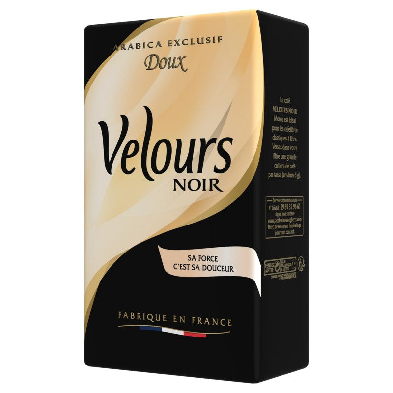VELOURS NOIR Noir Café Moulu 250G - Marché Du Coin