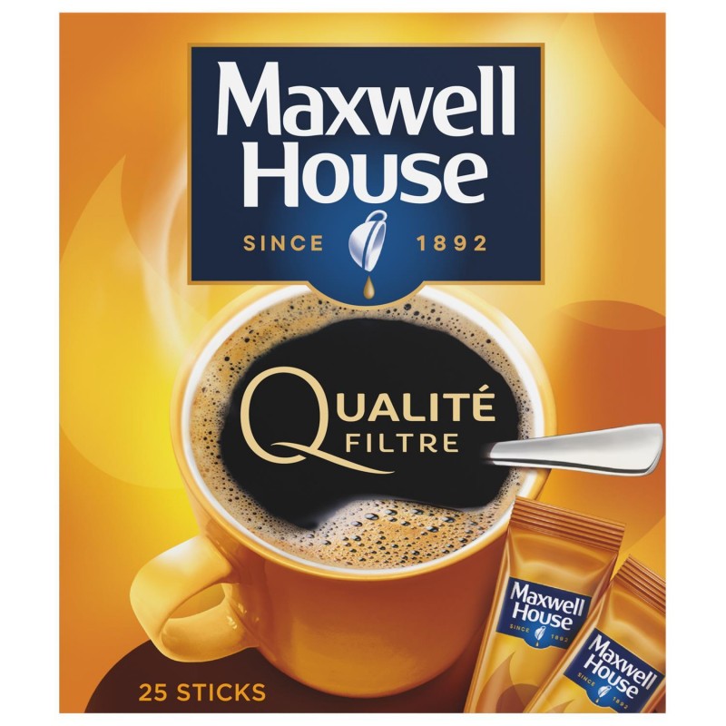 MAXWELL HOUSE Qualité Filtre Normal 25 Sticks - Marché Du Coin