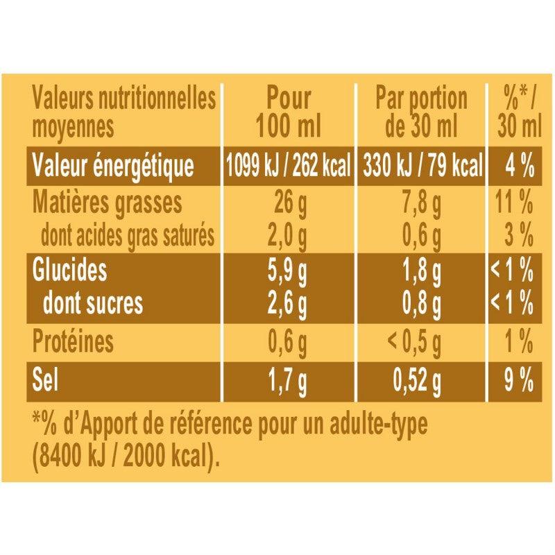 AMORA Vinaigrette Légère Naturelle Moutarde 380Ml - Marché Du Coin