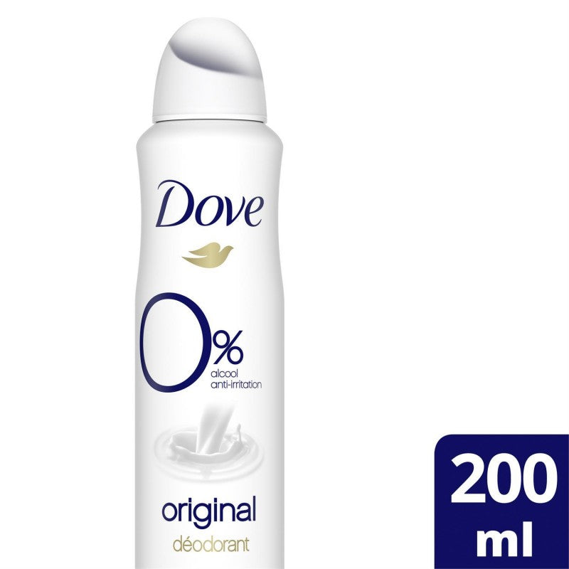 DOVE Déodorant Femme Spray Original Zéro 200Ml - Marché Du Coin