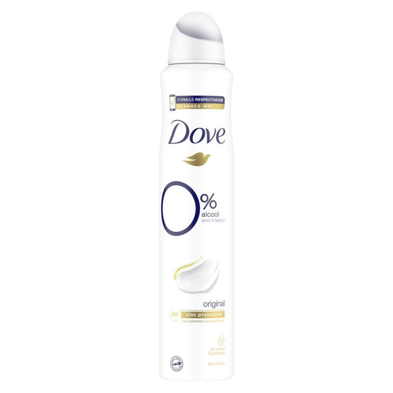 DOVE Déodorant Femme Spray Original Zéro 200Ml - Marché Du Coin