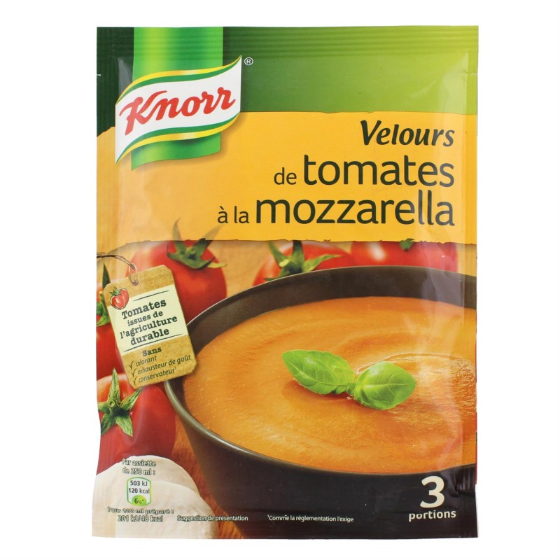 KNORR Soupe Velours Tomate Mozzarella 96G - Marché Du Coin